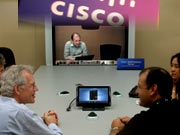 infocomm2011思科展出網(wǎng)真系列視頻會(huì)議